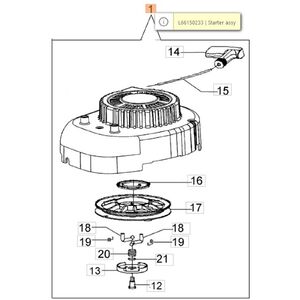 Oleo-Mac G44 - G48 - G53  PK - TK - VK - ber&aacute;nt&oacute; - ind&iacute;t&oacute; - K605