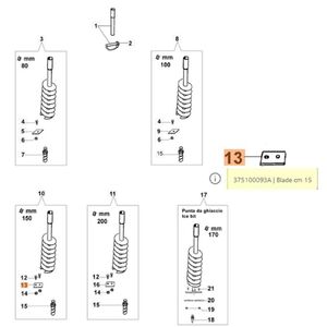 Oleo-Mac fúrószár kés 15cm