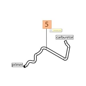 Oleo-Mac üzemanyag cső - primer pumpa